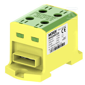 Złączka OTL95-2B żó/ziel. 2xAl/Cu 6-95mm2 /3x1x24 1000V AC/1500V DC Zacisk uniwersalny do szyn elastycznych