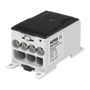 Blok dystrybucyjny rozdzielczy OJL400ASF czarny we: 10x(1x25) wy: 4x35/3X50mm2 1000VAC/DC, wejście dla szyny elastycznej, plombowanie