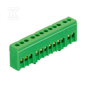 Listwa zaciskowa uziemiająca PE12H kolor zielony 12x16mm2, IP20