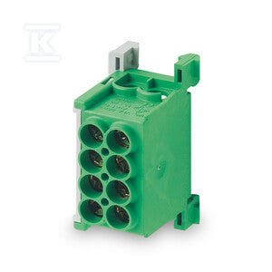 Blok rozgałęźny MAG25-2 zielony, 4x25mm2 1000V/1500V AC/DC, VDE