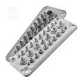 Przepust wielootworowy MC25/27 IP67 RAL 9005 kolor czarny, wersja UL94 V-0