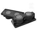 Przepust wielootworowy SCG2 IP55 RAL 9005 kolor czarny, dzielony, wersja UL94 V-0