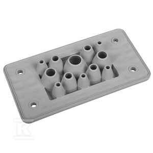 Przepust wielootworowy MH10 F12-1 IP66 RAL 7035 szary, wersja UL94 V-0