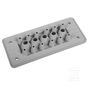 Przepust wielootworowy MH16 F17-1 IP66 RAL 9005 czarny, wersja UL94 V-0