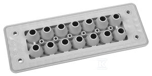 Przepust wielootworowy MH24 F20-1 IP66 RAL9005 czarny, wersja UL94 V-0