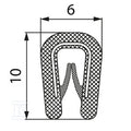 Osłona krawędziowa MCA 1,0-2,0mm RAL 9005 kolor czarny 1x10m