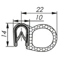 Uszczelka MCB 1,0-4,0 RAL 9005 czarny 1 x 50m, MCB004AB12