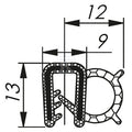 Uszczelka MCB 2 RAL 9005 czarny m, MCB019AB12