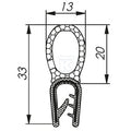 Uszczelka MCC 4,0-6,0 RAL 9005 czarny 1 x 50m, MCC010AB12