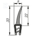 Uszczelka MCC 1 - 2,5 RAL 9005 czarny 1 x 50m, MCC016AB12