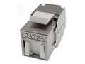 Gniazdo keystone RJ45, beznarzędziowe, ekranowane, kat. 6A, Q-LANTEC