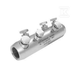 Złączka śrubowa MSCM630 Al/Cu 400-630mm2 36kV, 6x śruba aluminiowa zrywalna