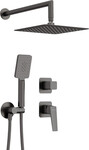 Ścianka prysznicowa / walk-in systemu Kerria Plus - 140 cm Kerria Plus, nero