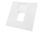 Adapter 45x45 2xRJ45 (płaski) ALANTEC