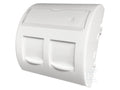 Adapter 45x45 2xRJ45 z klapkami przeciwkurzowymi (wypukły zaokrąglony) ALANTEC