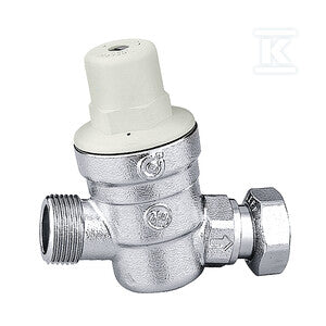 Regulator ciśnienia do grup bezpieczeństwa wersja skośna 3/4 GZ x nakrętka 3/4GW