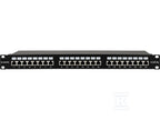 Patch panel 1U/19 cali STP ekranowany 24 porty kat. 5E złącza LSA półka montażowa Q-LANTEC