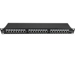 Patch panel STP kat.6A 24 porty LSA 1U