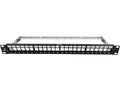Patch panel 19" modularny 24 porty 1U z podporą niewyposażony