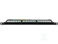 Patch panel OPTIMUM UTP kat.6 24 porty LSA 0.5U