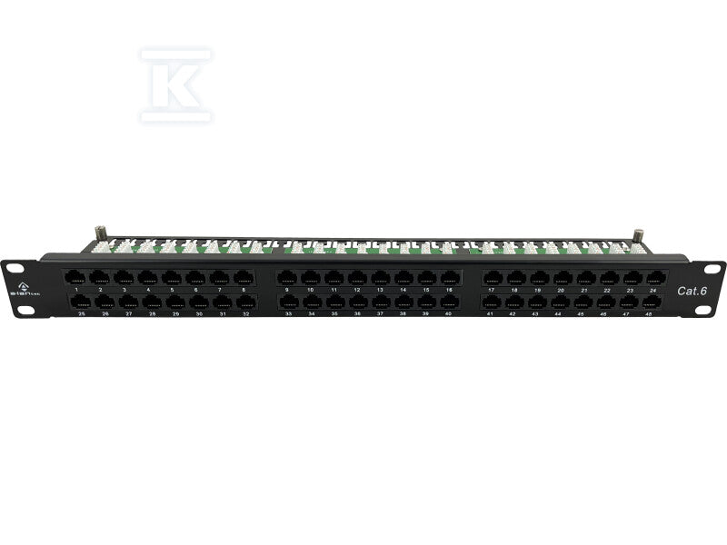 Patch panel OPTIMUM UTP kat.6 48 portów LSA 1U