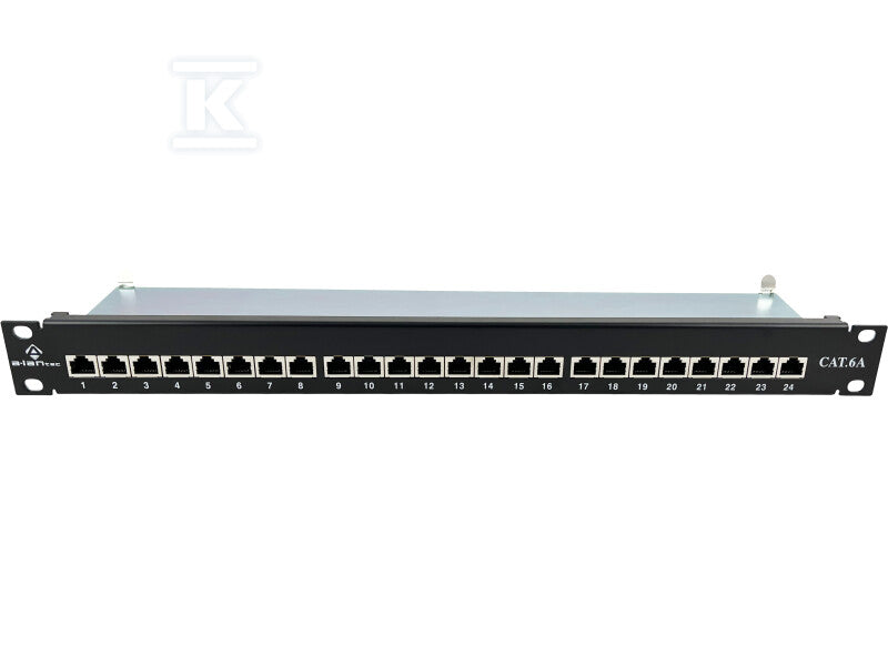 Patch panel STP kat.6A 24 porty LSA 1U