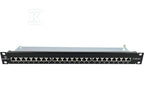 Patch panel STP kat.6A 24 porty LSA 1U