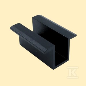 Klamra (klema) środkowa L=50mm fi 8mm lakierowana czarna /90338