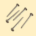 Wkręt do drewna TORX A2 M8 x80/72 łeb podkładkowy,niepełny gwint