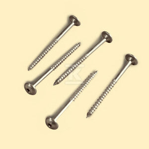Wkręt do drewna TORX A2 M8 x80/72 łeb podkładkowy,niepełny gwint