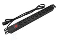 Listwa zasilająca 19" gniazdo 9 x IEC320 C13 wtyk IEC320 C14