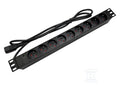 Listwa zasilająca 19" gniazdo 9xCEE 7/5 wtyk IEC320 C20