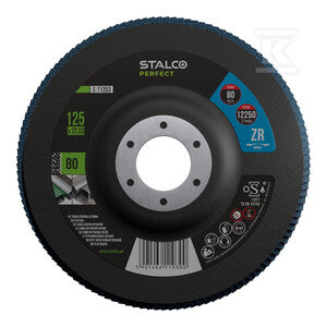 Tarcza ścierna listkowa 125 gr.120 cyrkon STALCO PERFECT S-71256