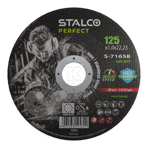 Tarcza do cięcia metalu - płaska 125mmx1,0 STALCO PERFECT S-71658