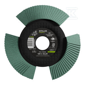 Tarcza ścierna listkowa 125x22 gr.40 full vision STALCO PERFECT S-71696