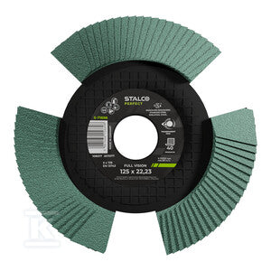 Tarcza ścierna listkowa 125x22 gr.60 full vision STALCO PERFECT S-71697