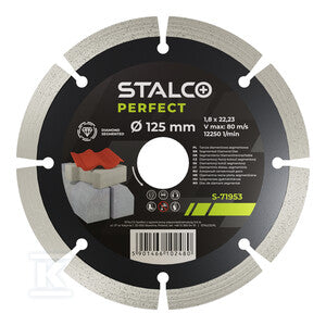 Tarcza diamentowa segmentowa 115mm STALCO PERFECT S-71951