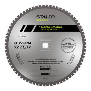 Tarcza pilarska do cięcia stali STALCO PERFECT S-71980