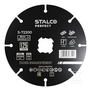 Tarcza do cięcia z węglików spiekanych X-LOCK STALCO PERFECT S-72200