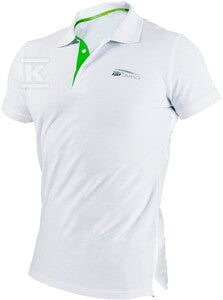 Koszulka polo męska NATURE M biały XL STALCO PERFECT S-78561