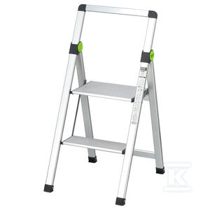 Drabina składana MINI SLIM 2-stopnie z uchwytem STALCO PERFECT S020140502