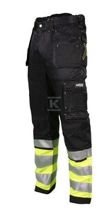 Spodnie robocze DURA TWILL czarny S STALCO PERFECT S090178185
