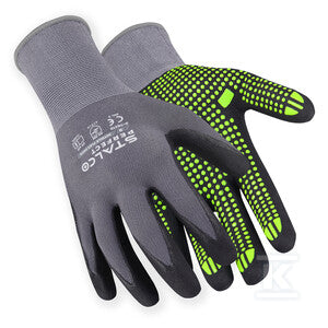 Rękawice nylonowe NITRILE FLEX DOTS 11” STALCO PERFECT S093276322