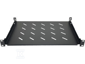 Półka stała 19" 1U głęb. 350mm, czarna, 4 punkty mocowania ALANTEC