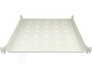 Półka stała 19" 1U głęb. 450mm, kolor szara, 4 punkty mocowania ALANTEC