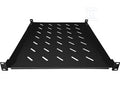 Półka stała 19" 1U głęb. 550mm, czarna, 4 punkty mocowania ALANTEC