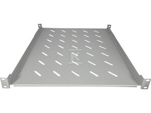 Półka stała 19" 1U głęb. 550mm, kolor szara, 4 punkty mocowania ALANTEC