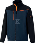 Softshell 2 w 1 - softshell 96% elastan z recyklingu 4% poliester z recyklingu 2 warstwy laminowane Granatowo-czarny 3XL