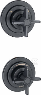 Bateria prysznicowa podtynkowa z przełącznikiem natrysku Temisto, nero