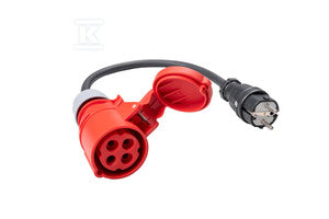 Adapter gniazd trójfazowych 32 A do PAT (4P)